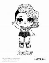Lol Coloring Pages Glitter Dolls Doll Rocker Surprise Printable Series Lotta Kids Color Getcolorings Getdrawings Choose Board Print Sheets Coolest sketch template