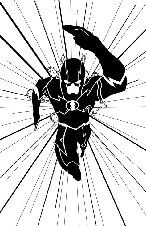 reverse flash coloring pages