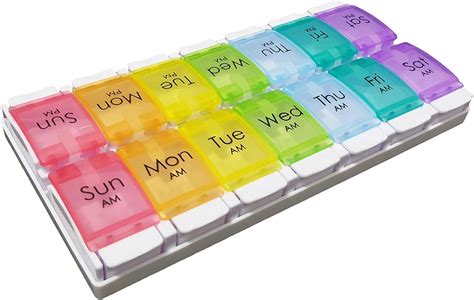 pill boxes  day  times  day portable medicine organiser moisture