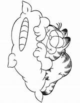 Garfield Ausmalbilder Printable Malvorlagen Designlooter Hmcoloringpages sketch template