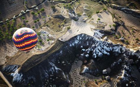 cappadocia turkey birds eye view photo hd wallpaper