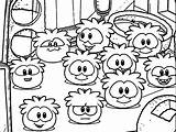 Coloring Pages Club Puffles Penguin Puffle Getcolorings Color sketch template