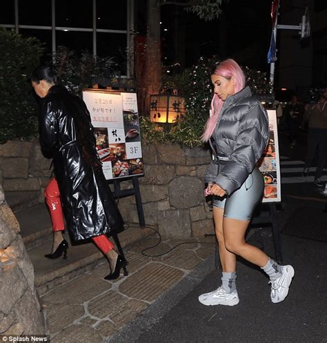 kim kardashian models eighties workout look in japan daily mail online