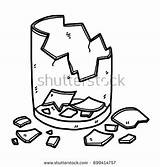 Broken Glass Clipart Cracked Cartoon Vector Sketch Hand Drawing Coloring Illustration Clipground Mirror Drawn Style Pic Isolated Background Shutterstock Paintingvalley sketch template