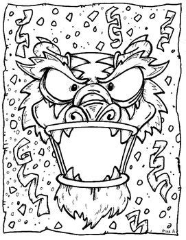 chinese  year coloring page  year coloring pages chinese