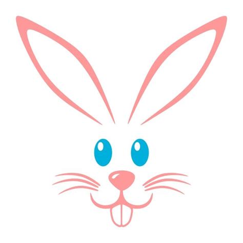 bunny face svg cuttable designs bunny face easter svg bunny svg