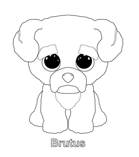 ty beanie boo coloring pages  print