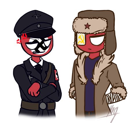 Countryhumans Third Reich And Ussr By Koro Megasaki