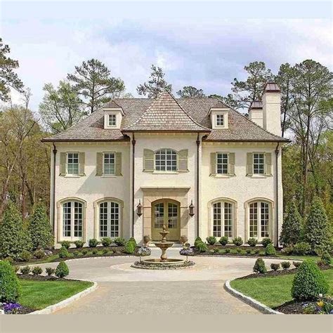 stylish french country exterior   home design inspiration pimphomee brick exterior