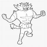 Coloring Incineroar Pages Pokemon Drawing Color Draw Collection Visit Popular sketch template