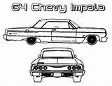 Coloring Impala Designlooter Pages Chevy Car sketch template