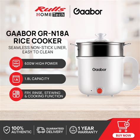 gaabor gr na rice cooker  multi function cooker  stick  pot  steamer lazada ph