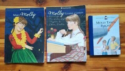 lot  books american girl molly books   molly takes flight age
