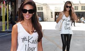 michelle keegan steps out to promote lipsy range in t shirt and tight trousers daily mail online