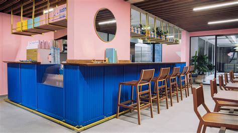 Futura Pairs Pink And Blue At Mexico City Coffee Shop Motín
