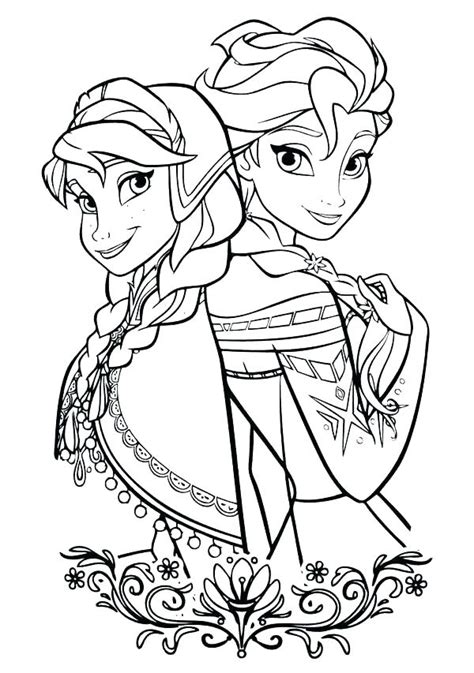 elsa  anna colouring pages frozen coloring pages  disneyclips