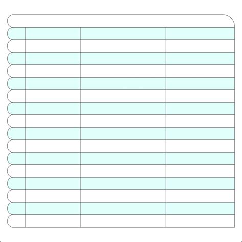 images  printable blank columns templates  column chart