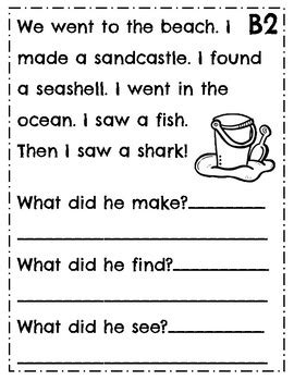 leveled reading comprehension passages guided reading level