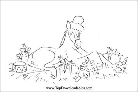 horse christmas coloring pages detailed coloring pages  kids p