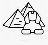 Pyramid Giza Piramid Monuments Clipartkey sketch template