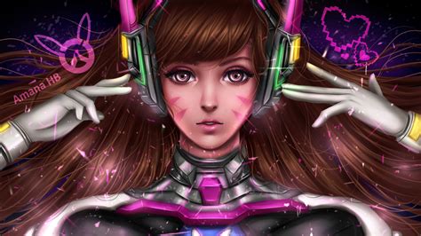 Wallpaper Dva Overwatch Artwork Hd Games 7565