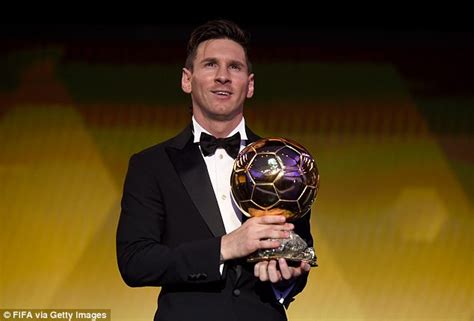 Ballon Dor Winner Lionel Messi Presented With Unique Adidas Platinum