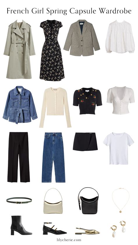 french girl spring capsule wardrobe 2023 — lily chérie