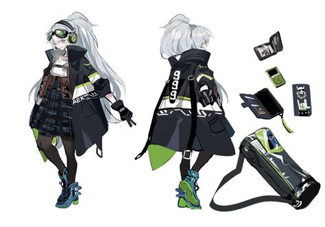 Girl S Frontline 絵 女の子 サイバーパンクファッション キャラクターデザイン