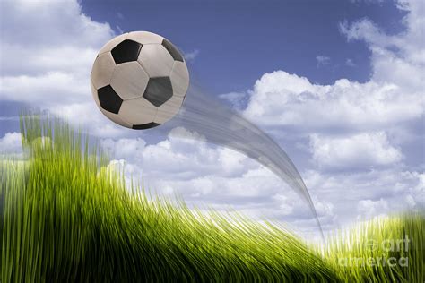 soccer ball flying photograph   scott mcgill