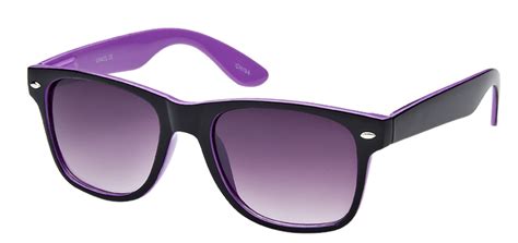 Sunglasses 2 Tone Black Purple Wayfarer Sunglasses