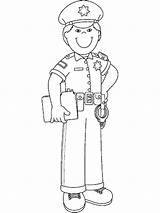 Coloring Pages Police Officer Printable Kids Boys Recommended Color sketch template