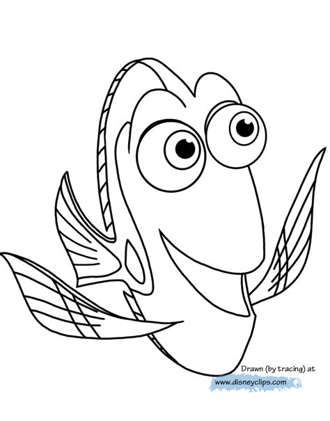 finding dory printable coloring pages disney coloring book
