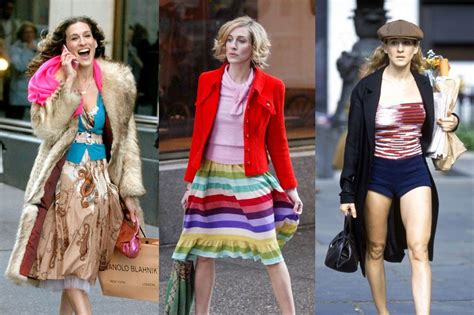 as sex and the city turns 20 we look back at the stars iconic outfits