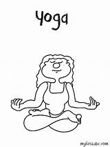 Yoga Coloring Pages Kids Poses Printable Template Color Pose Getcolorings Popular Getdrawings Books Coloringhome sketch template