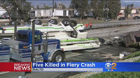 at least 5 killed following fiery crash on 10 freeway youtube