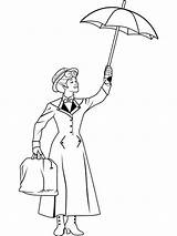 Poppins Mary Coloring Pages Umbrella Disney Kids Sheets Colouring Printable Coloriage Dessin Book Color Print Printables Sheet Imprimer Google Adults sketch template