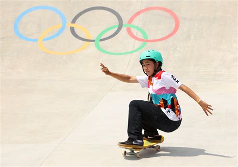 olympics skateboarding schedule   sky brown perform skate