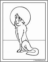 Howling Colorwithfuzzy sketch template