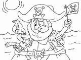 Piratas Pirata Calavera Bandera Loro Calaveras Imprimir Paracolorear sketch template