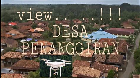 drone view desa penanggiran gunung megang muara enim palembang
