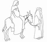 Joseph Mary Coloring Pages Bethlehem Travel Advent Kids Nativity Christmas Jesus Color Nazareth Clipart Drawings Star Riding Choose Board Large sketch template