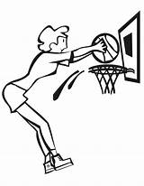 Basketball Coloring Girl Dunking Printactivities Appear Printables Printed Print Only Kids When Will Do sketch template
