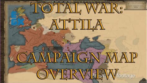 Total War Attila Campaign Map Overview Provinces