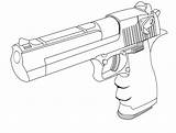 Weapon Imi Pistol Express Gun Coloriage Pngwing sketch template
