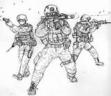 Special Forces Deviantart Pages Coloring Drawings Adult sketch template