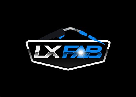 professional steel fabrication logo design  lx fab