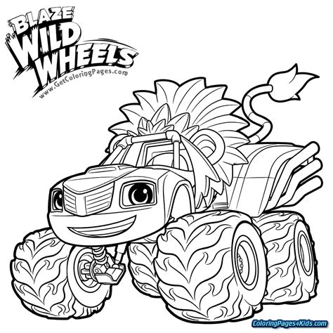 blaze   monster machines coloring pages coloring home