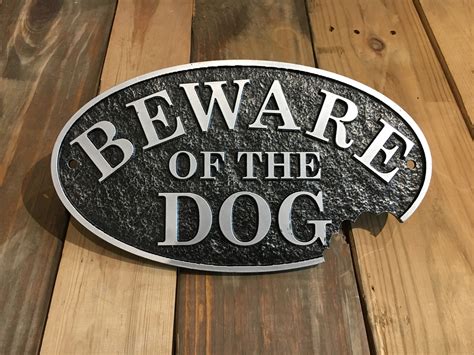 beware   dog sign wooferpurrlensky