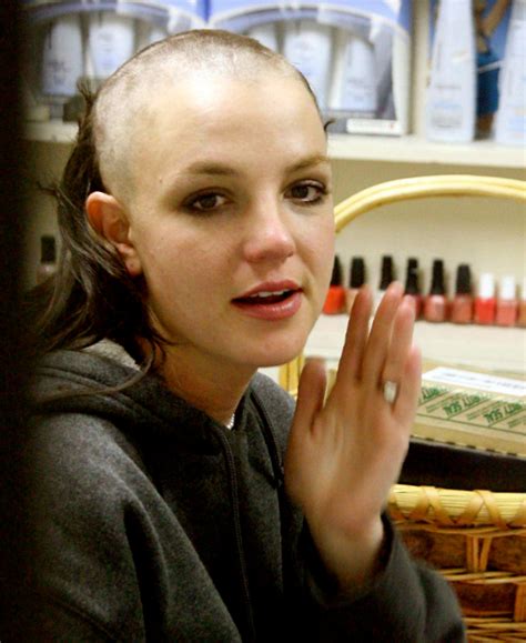 pictures female celebrities who shaved their heads britney spears shaved head