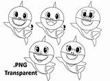 Pinkfong Stencils Babyshark Pintar Creating Scrapbooking Mewarnai Sheets Sharks Coloringhome Cocomelon 색칠 상어 도안 아기 Tubarao Tubarão sketch template